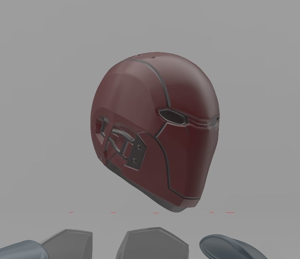 Batman Red Hood IJ2 Helmet INJUSTICE 2 3D print model_7