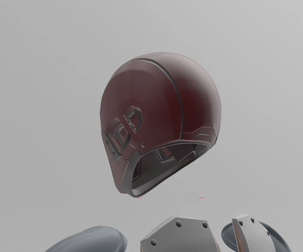 Batman Red Hood IJ2 Helmet INJUSTICE 2 3D print model_3