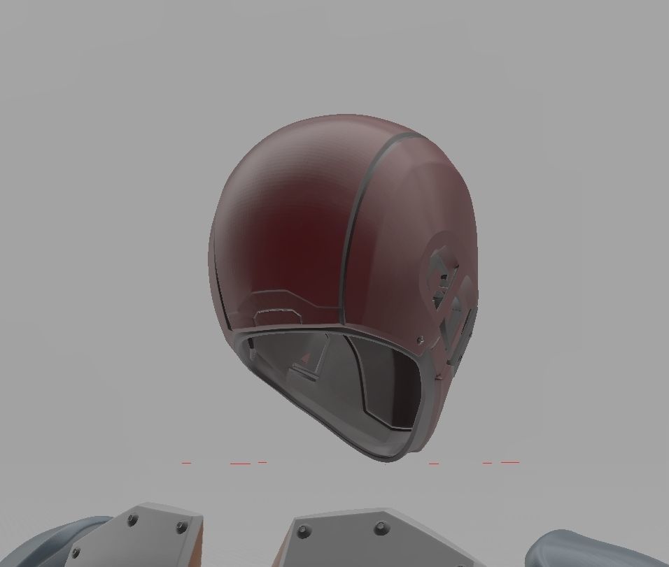 Batman Red Hood IJ2 Helmet INJUSTICE 2 3D print model_5