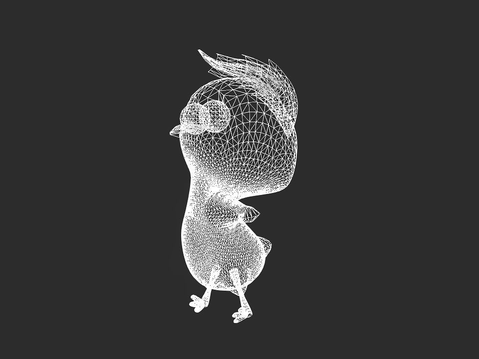 Chickeen 3D print chick 3D print model_43