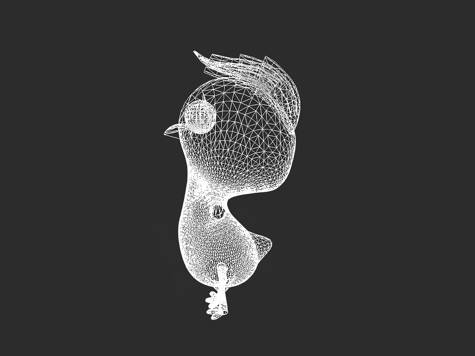Chickeen 3D print chick 3D print model_42