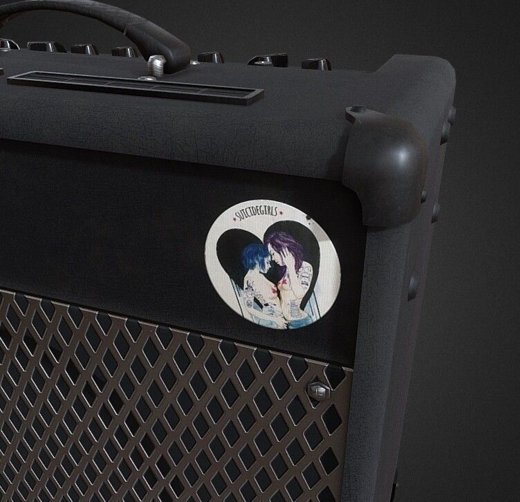 Vox guitar amp Low-poly 3D model_4
