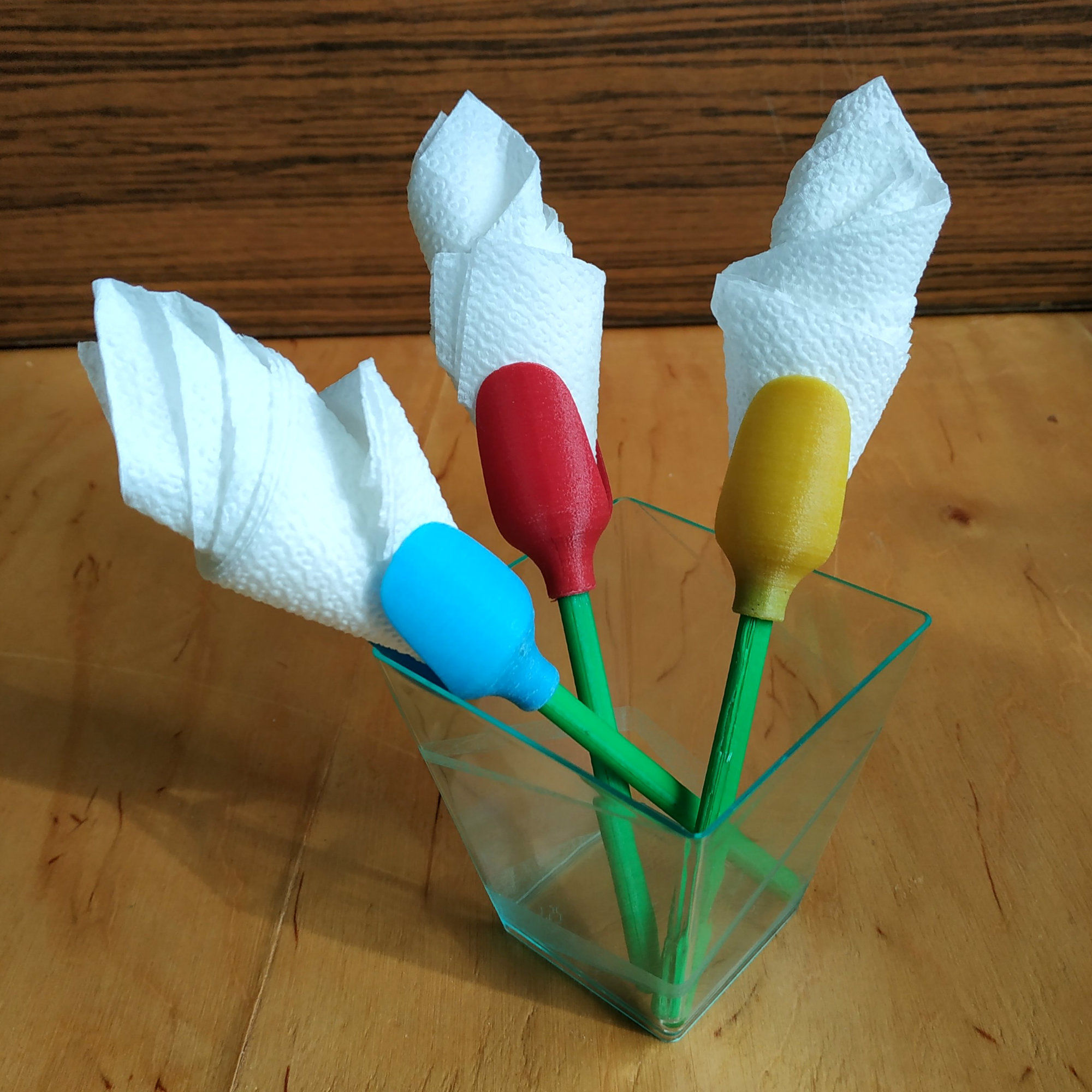 Tulip napkin holder Free 3D print model_1