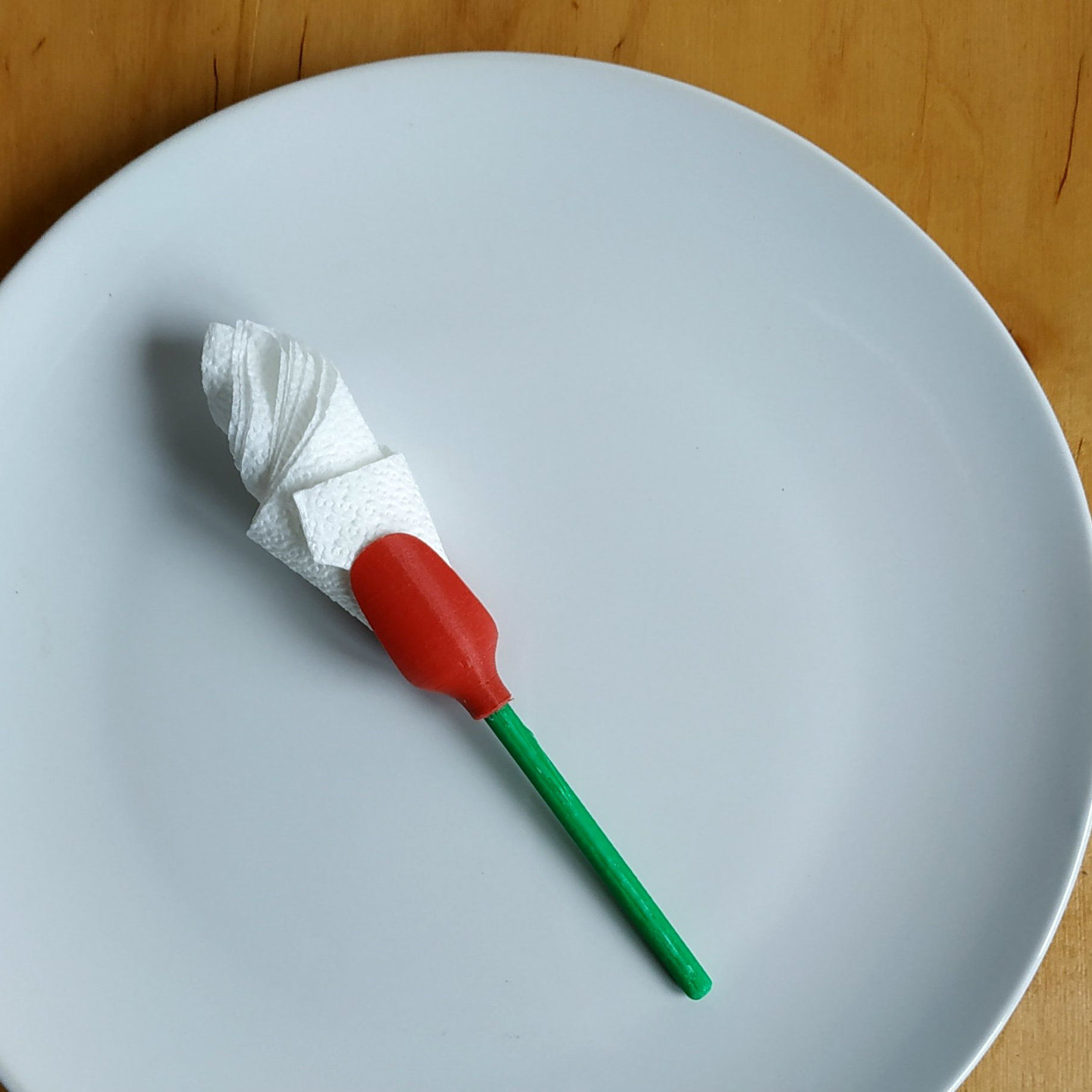 Tulip napkin holder Free 3D print model_2