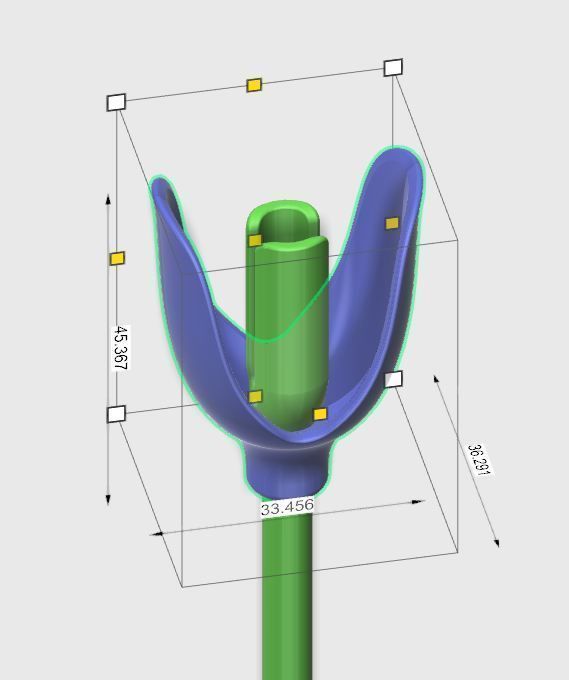 Tulip napkin holder Free 3D print model_6
