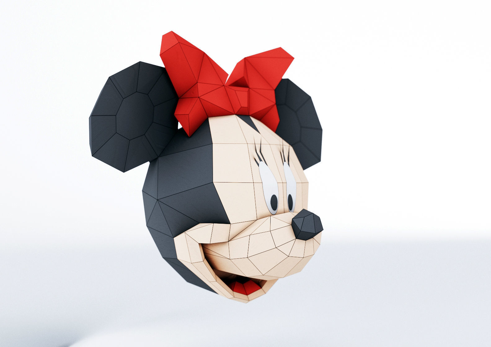 Mickey mouse and Minnie mouse 3D model_5