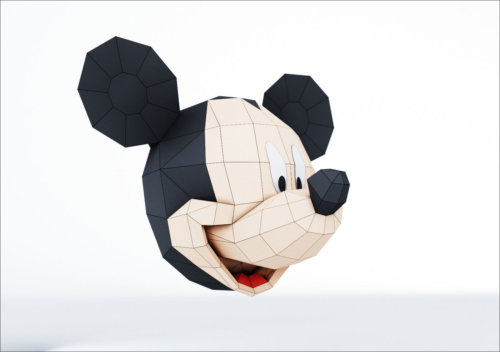Mickey mouse and Minnie mouse 3D model_3