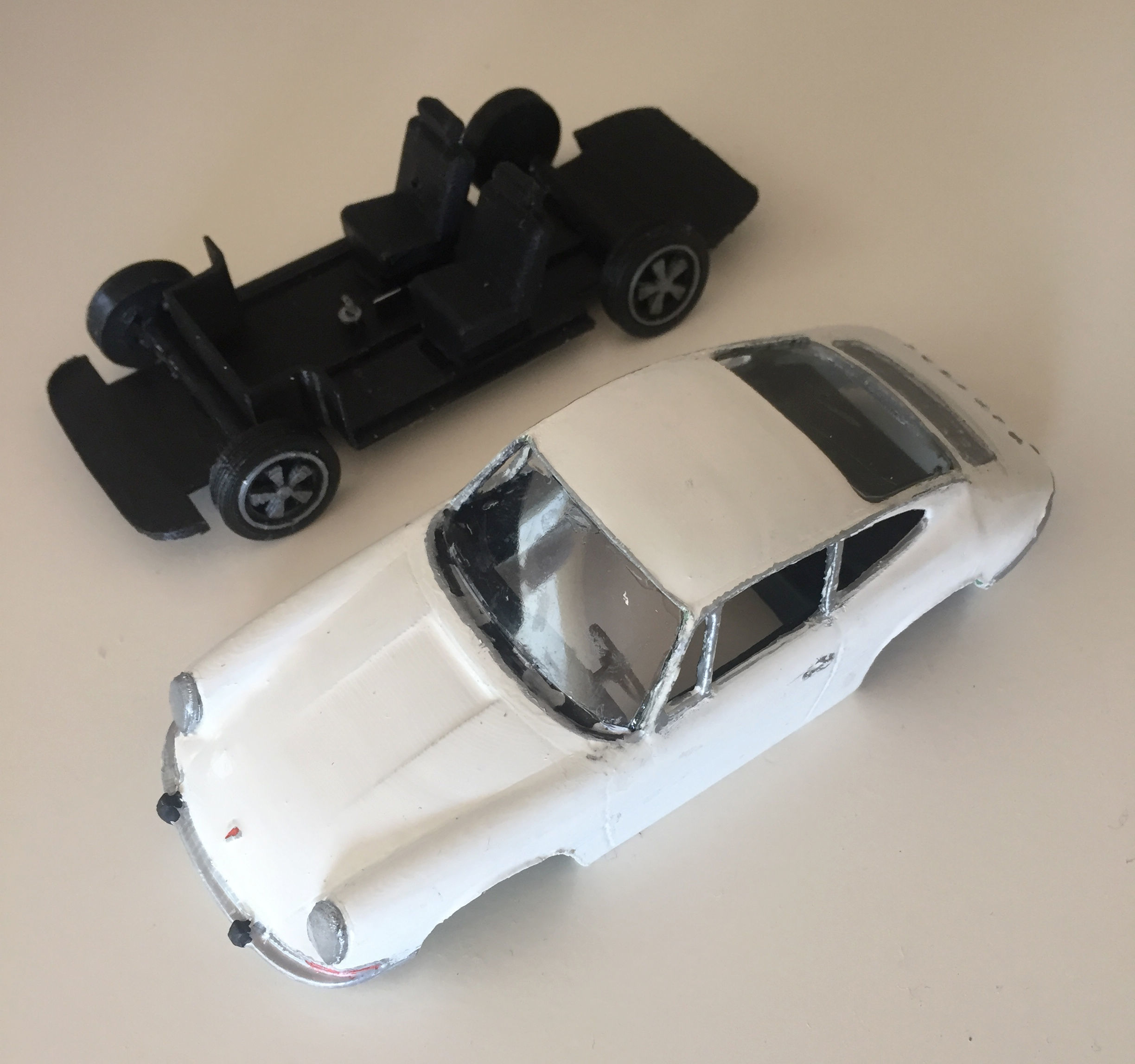 Porsche 911 classic - scale model - ASSEMBLY KIT or  SLOT CAR 3D print model_4