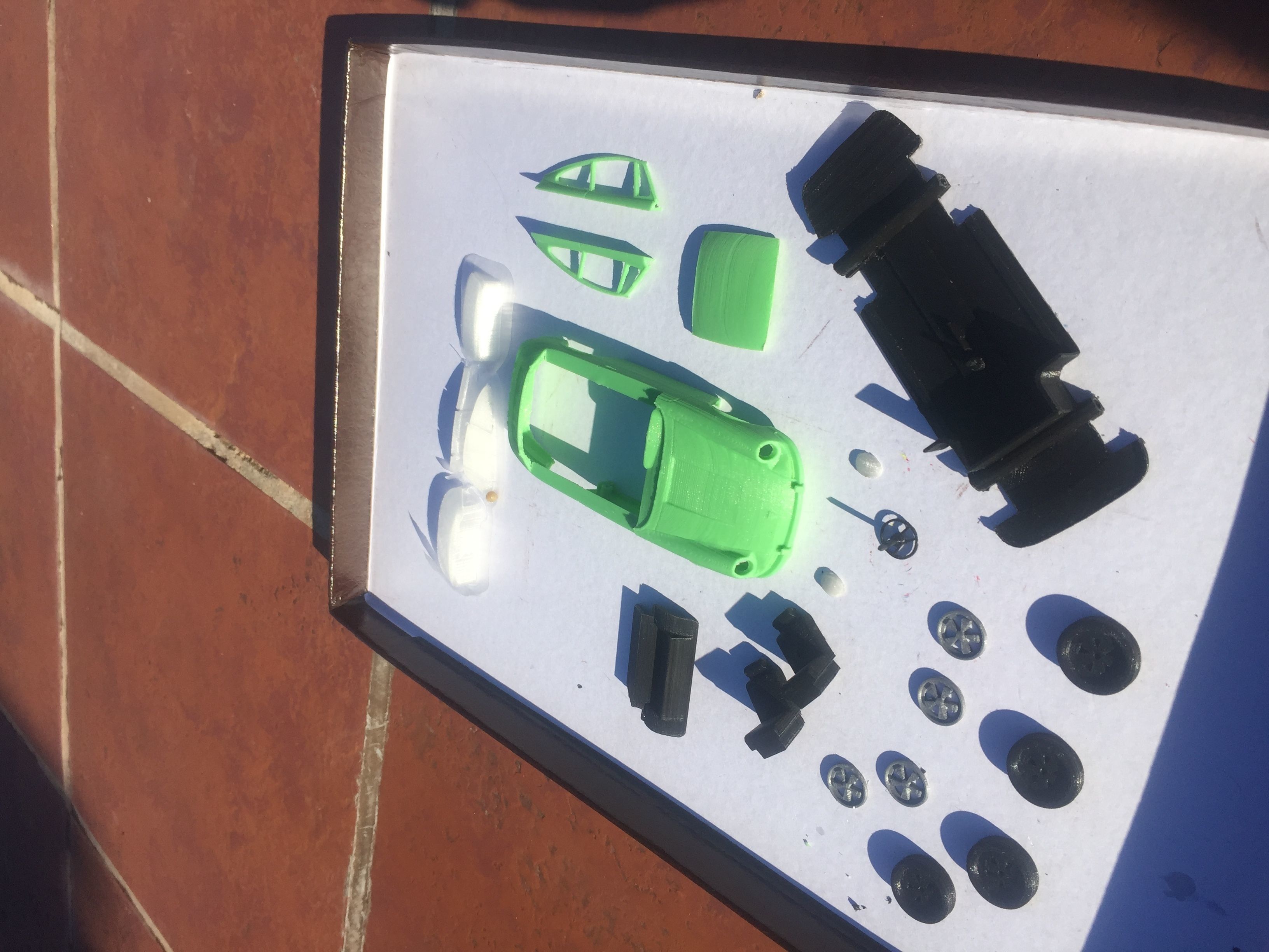 Porsche 911 classic - scale model - ASSEMBLY KIT or  SLOT CAR 3D print model_5
