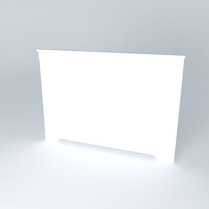 headboards shelf Free 3D model_1