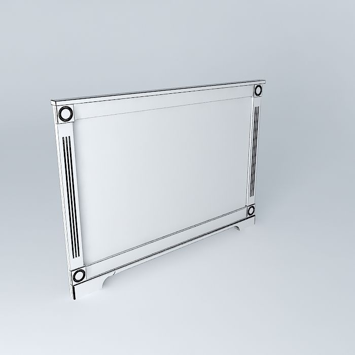 headboards shelf Free 3D model_4
