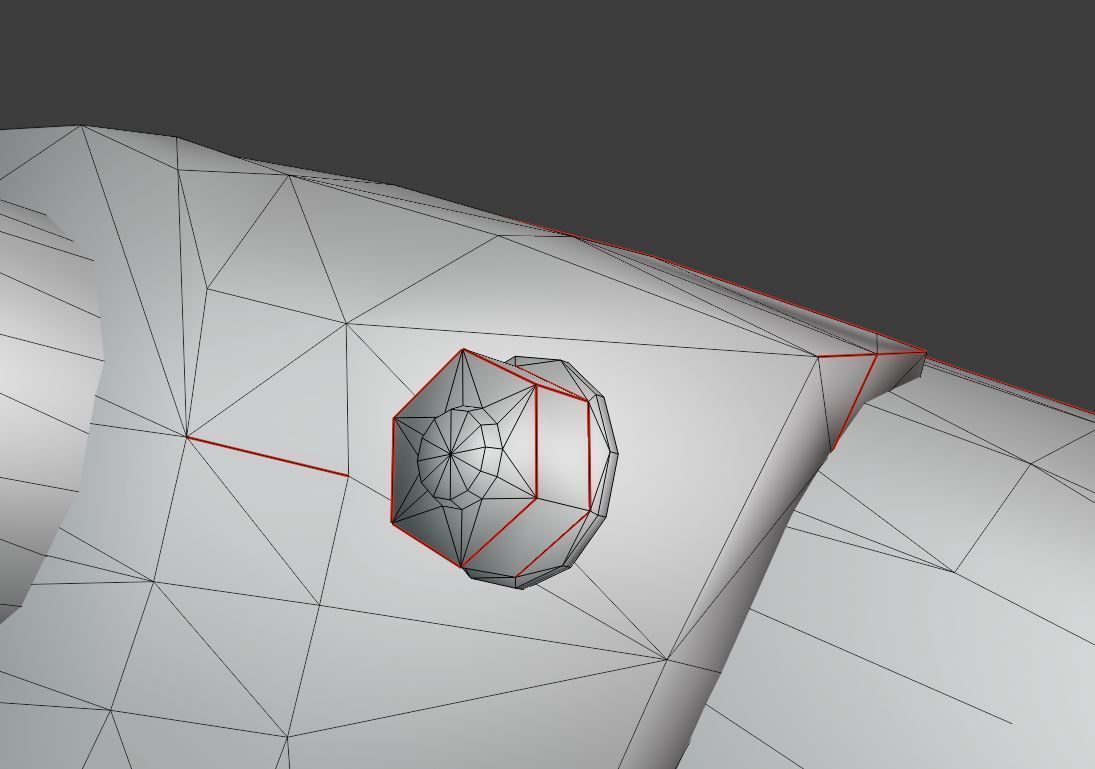 Old Metal Garbage Trash Container Low-Poly Low-poly 3D model_8