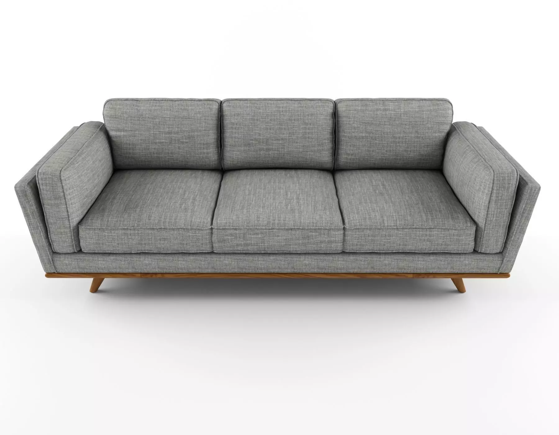 Timber sofa 3D model_0