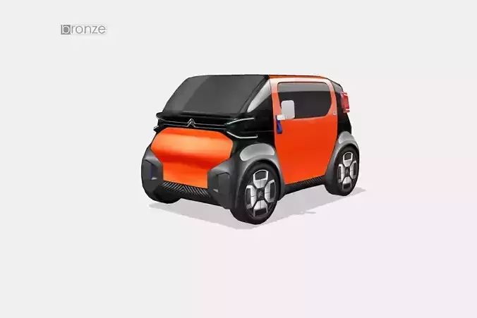 Citroen Ami One concept 2019 Low-poly 3D model