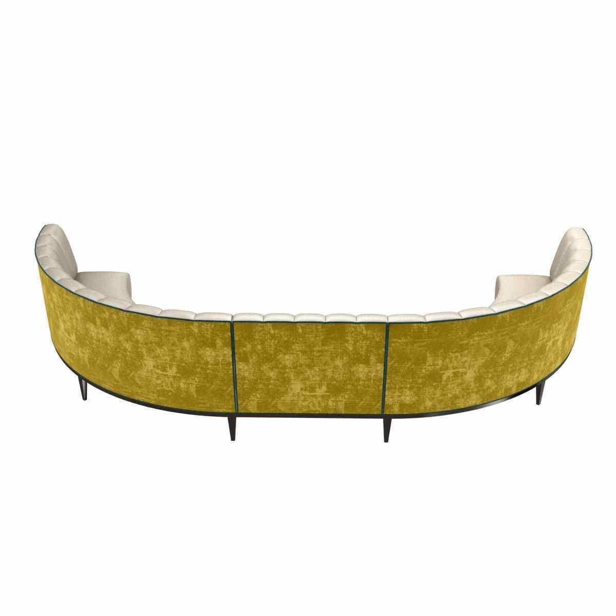 Sofa and chair company bespoke rounded  sofa  3d model 3D model_7