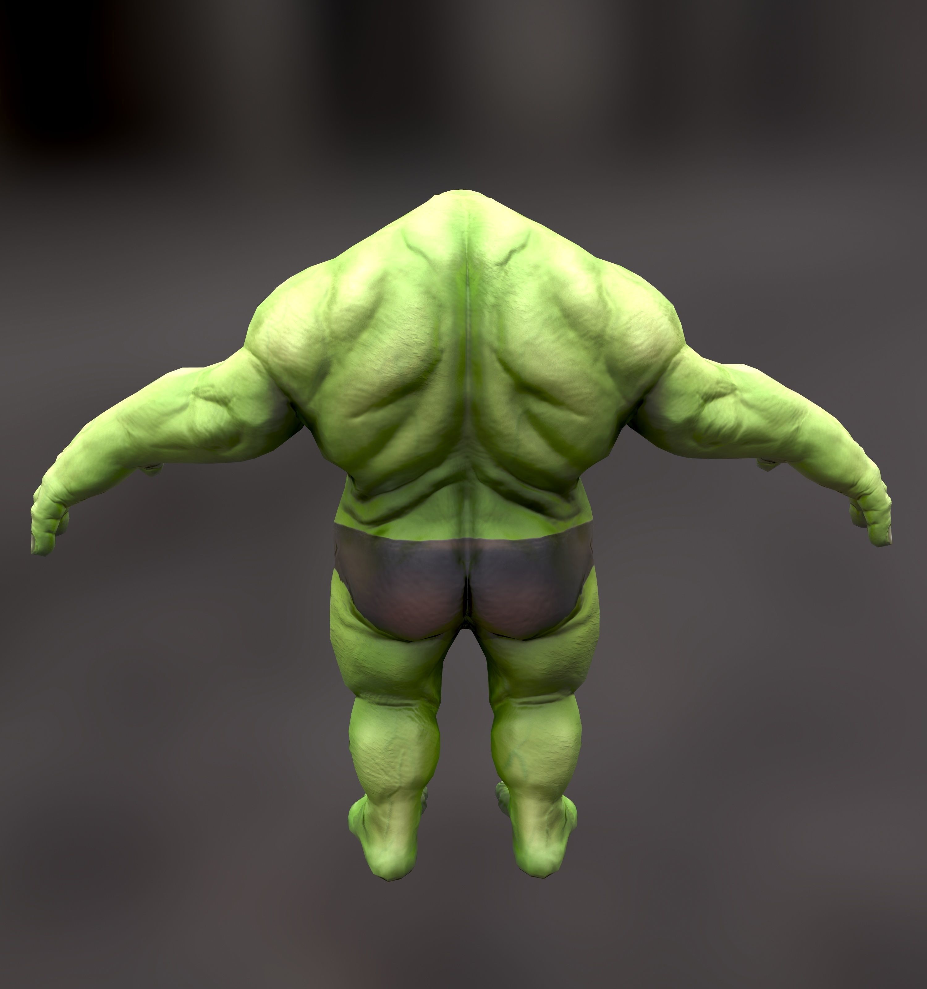 Orc Ogre with Armor and Axe Low-poly 3D model_6