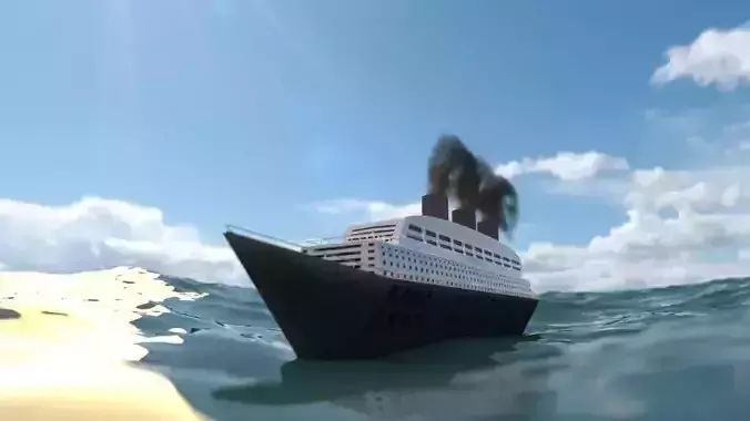 Ship in the ocean