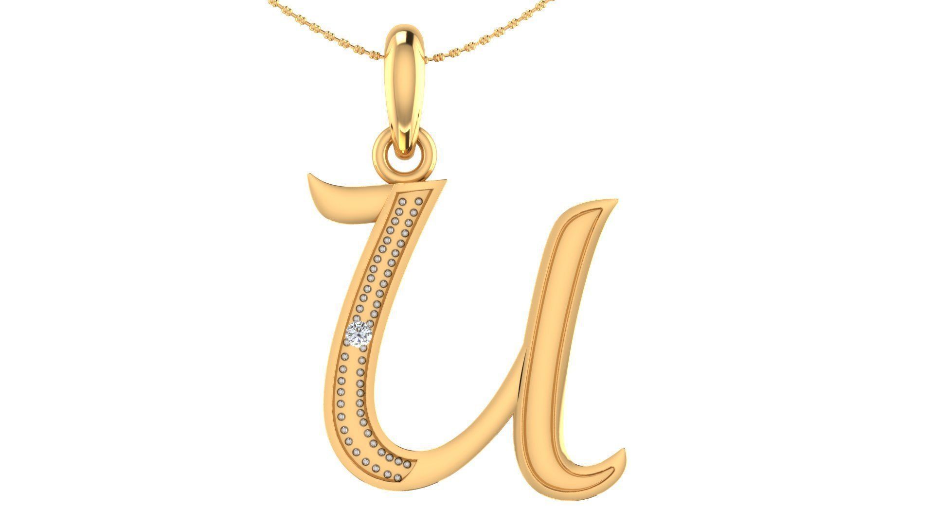 ALPHABETS LETTERS COLLECTION 26 FILES 3DM STL PRINTABLE  3D print model_21