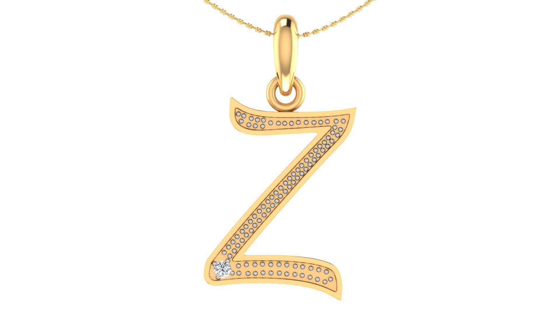 ALPHABETS LETTERS COLLECTION 26 FILES 3DM STL PRINTABLE  3D print model_26