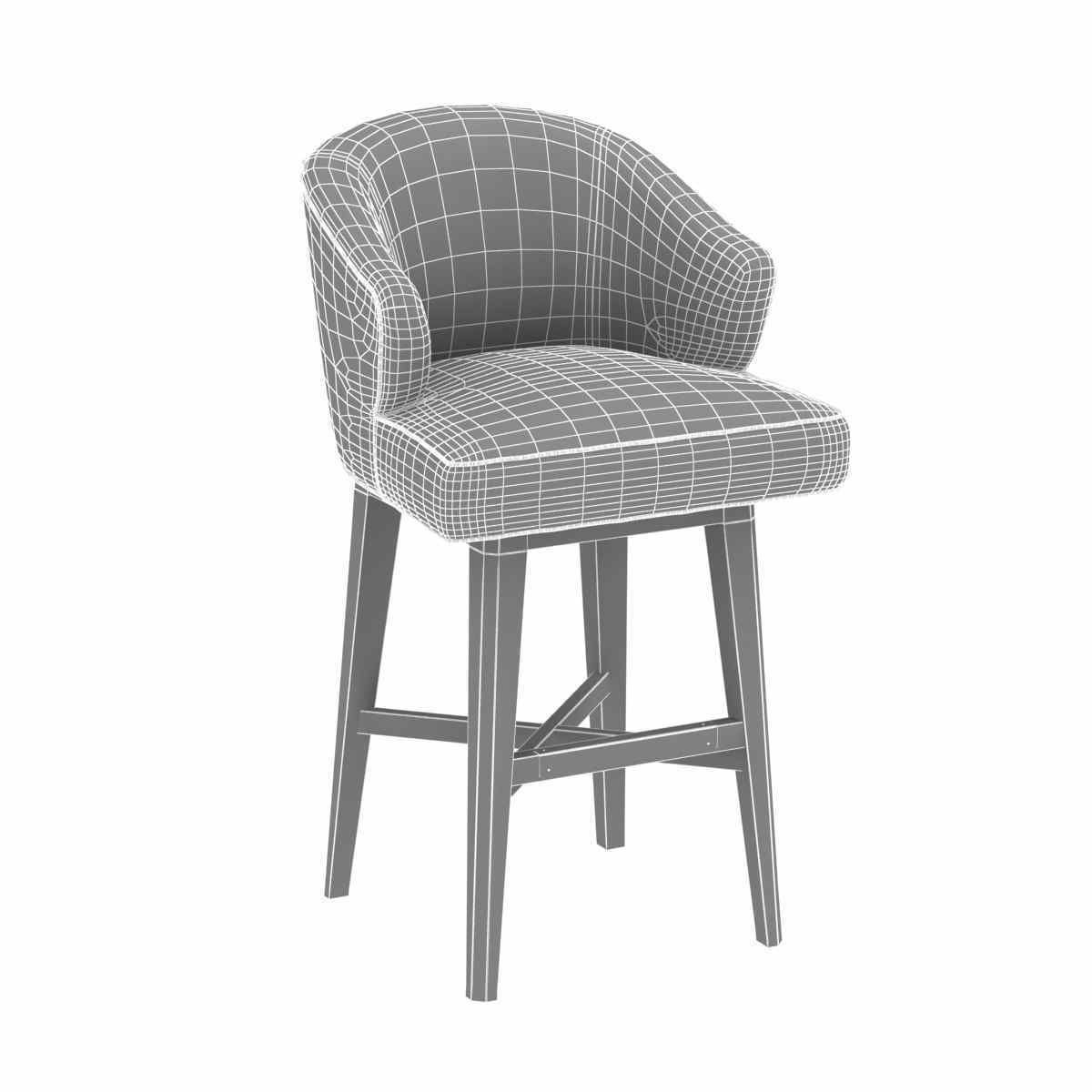 Vanguard charley barstool 3d model 3D model_1