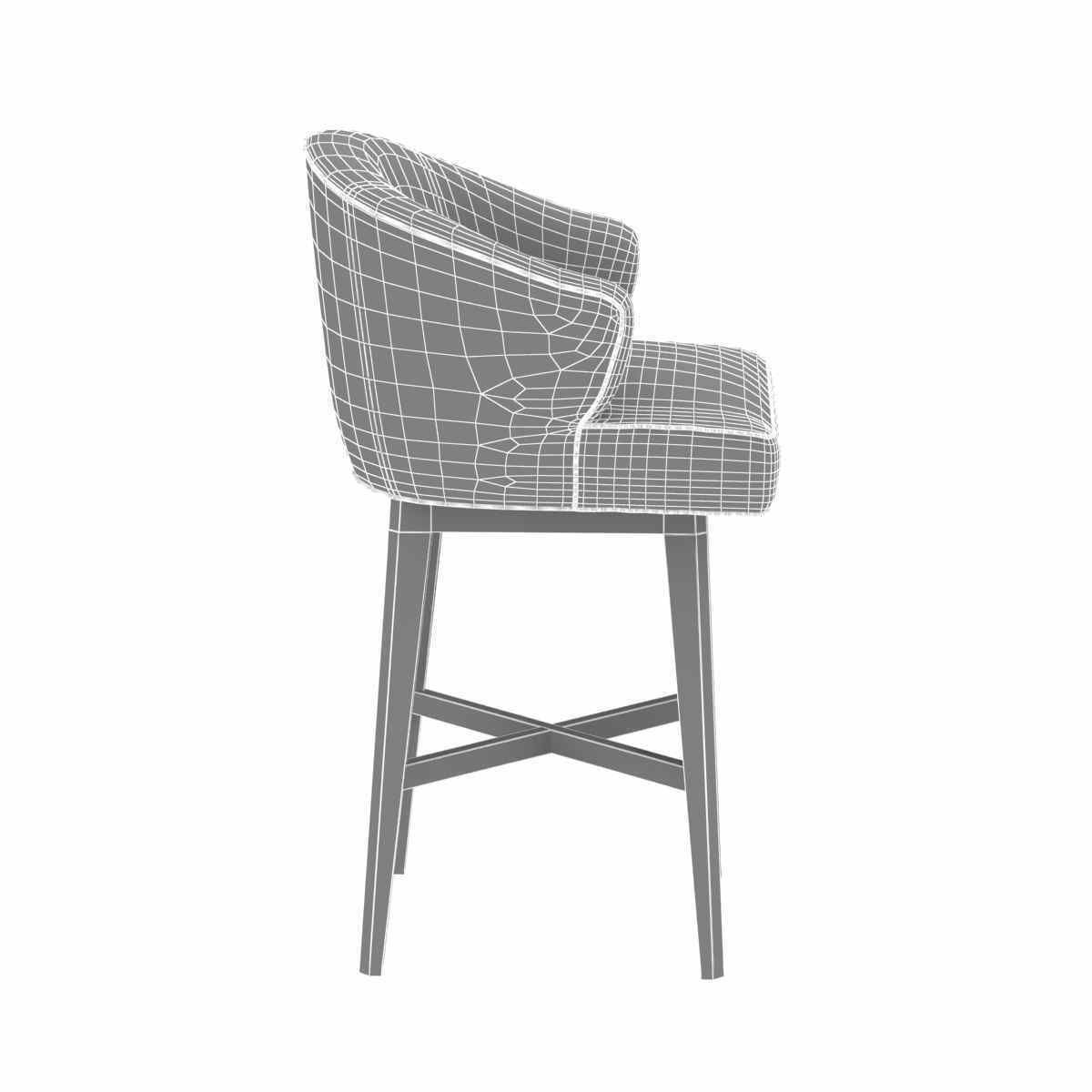 Vanguard charley barstool 3d model 3D model_8