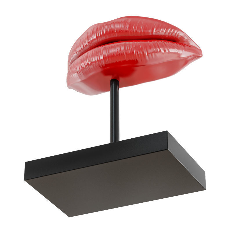 Figurine red lips 02 3D model_3