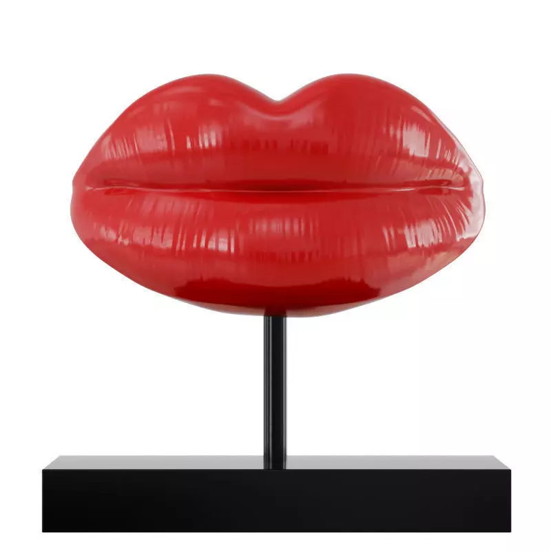 Figurine red lips 03 3D model_0