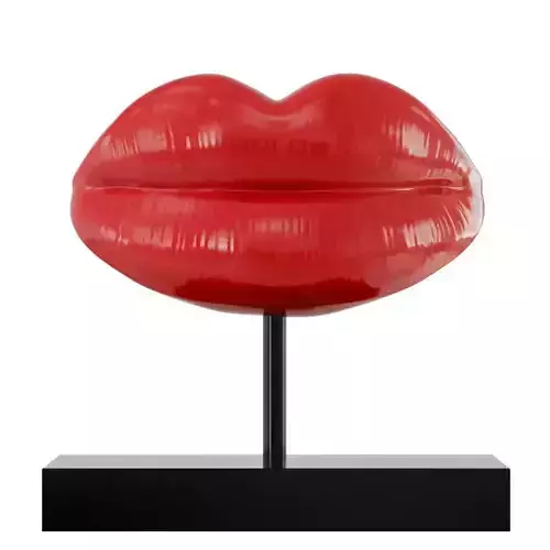 Figurine red lips 03 3D model