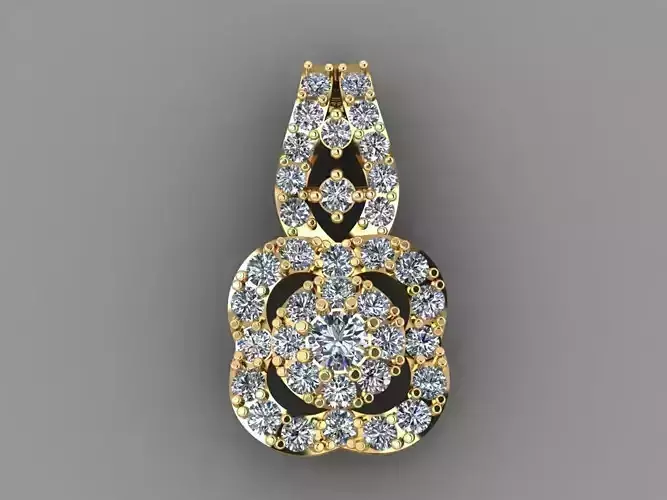 Pendent1 gold pendant with diamonds