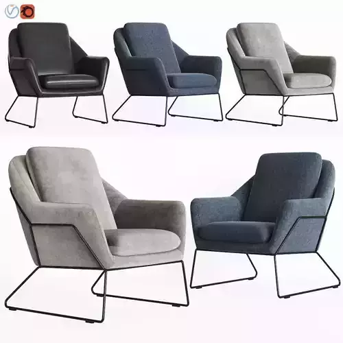 Loft Design Armchair Model 2549 385