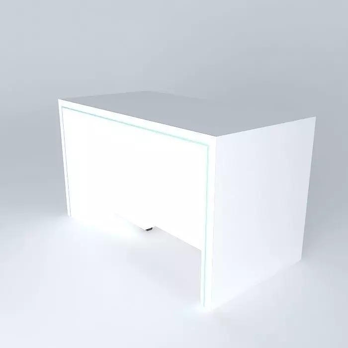 desk with drawers free 3D model | CGTrader