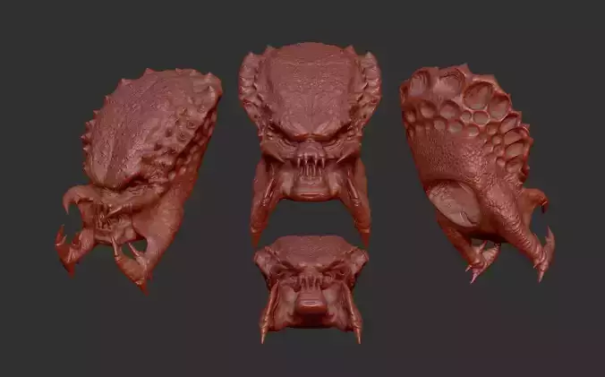 predator alien head