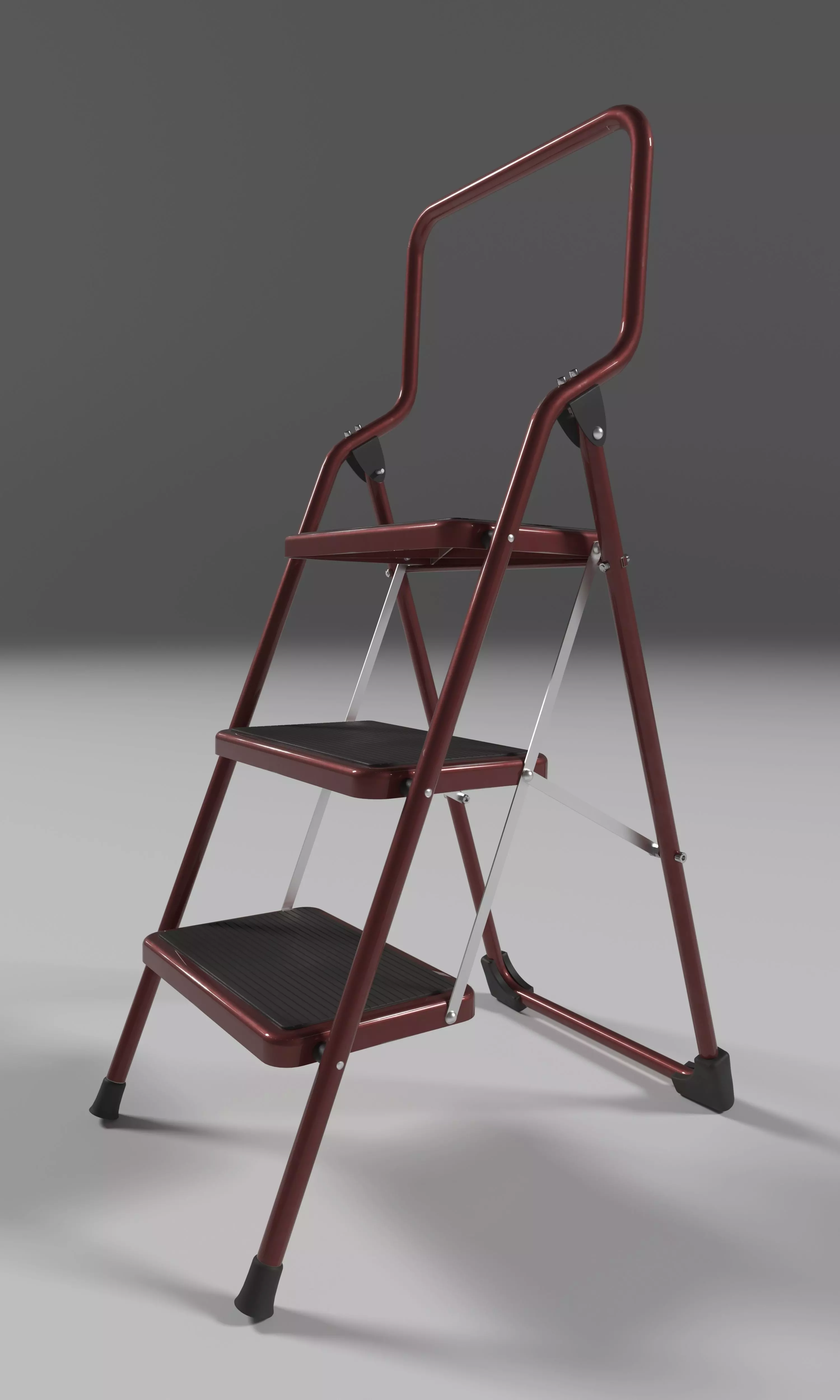 Folding ladder 3D model