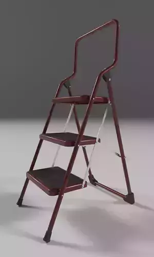 Folding ladder 3D model