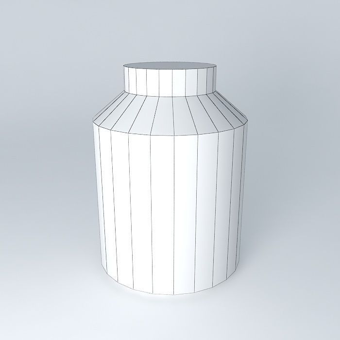 Pill bottle Free 3D model_3