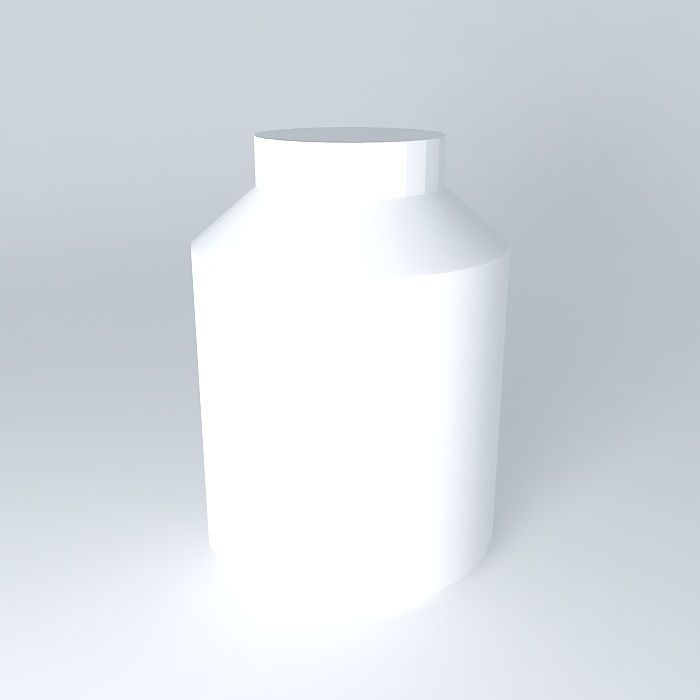 Pill bottle Free 3D model_1