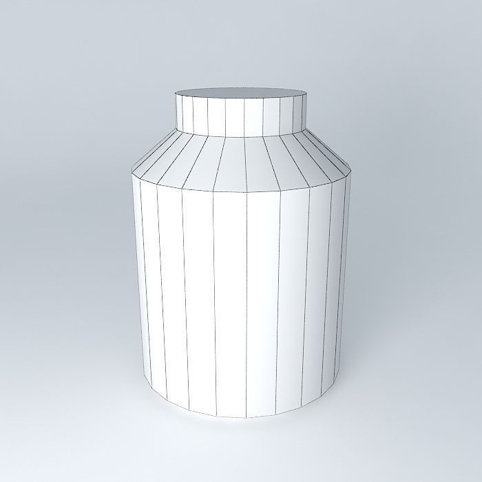 Pill bottle Free 3D model_4