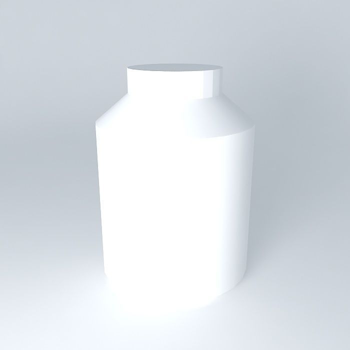 Pill bottle Free 3D model_2