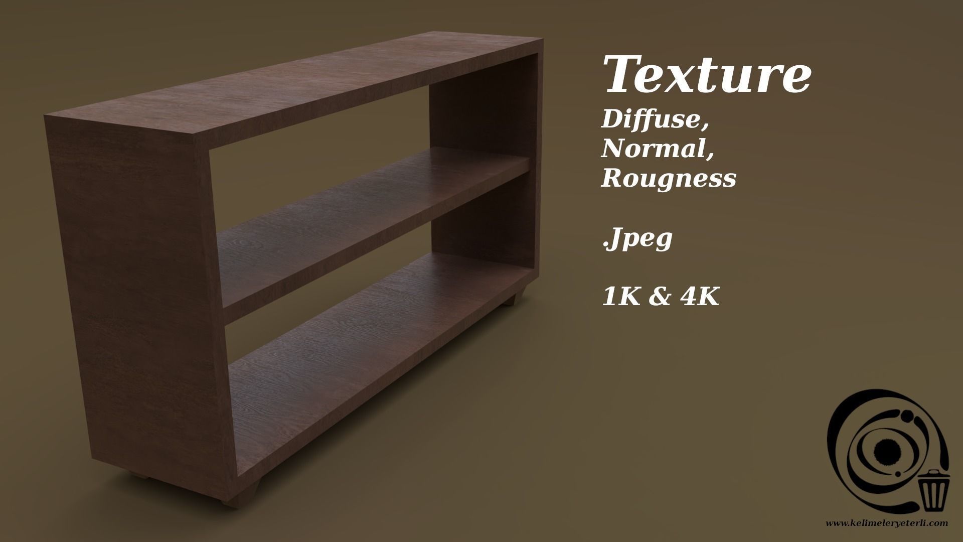 Console Table 07 Low-poly 3D model_4