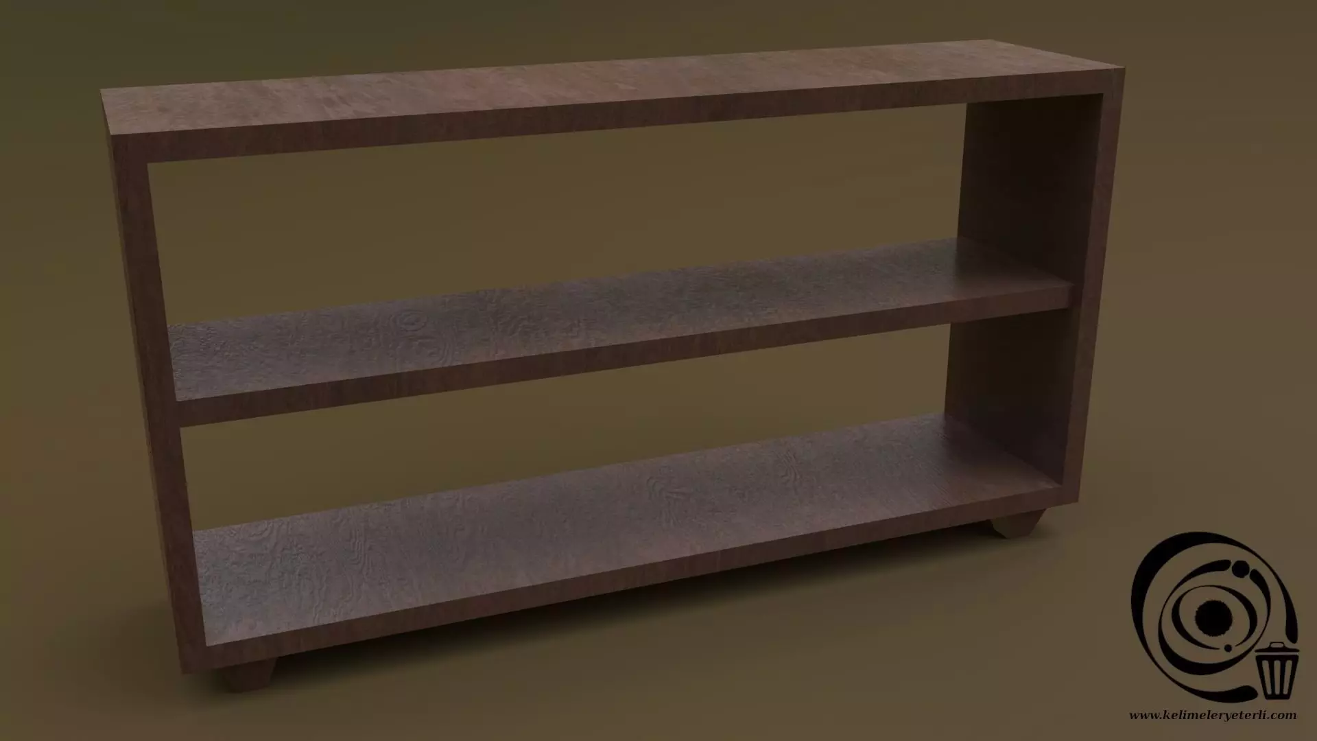 Console Table 07 Low-poly 3D model_0