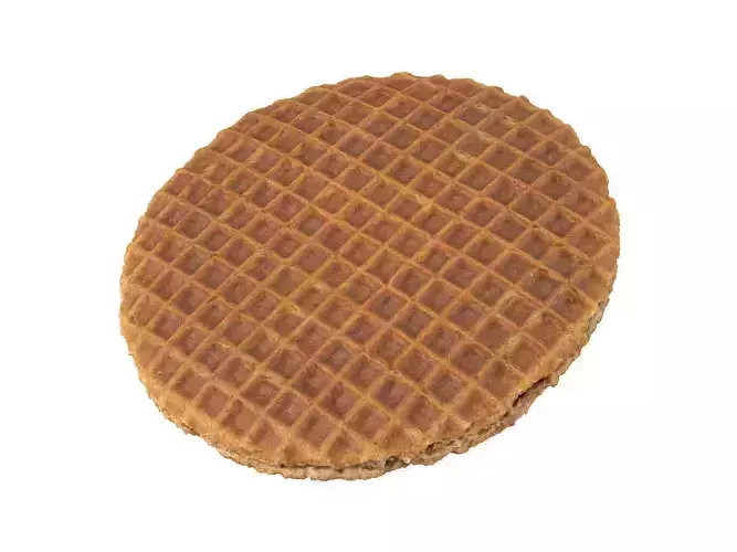 Photorealistic Honey Waffle 3D Scan