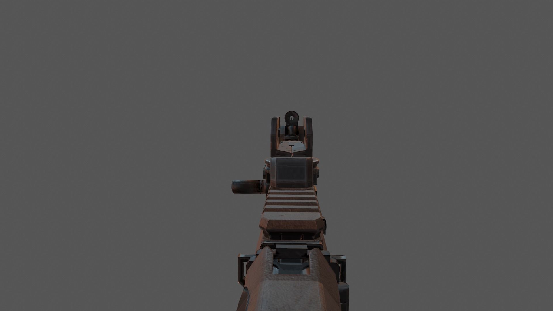 FN SCAR-H modification low-poly game ready Low-poly 3D model_5