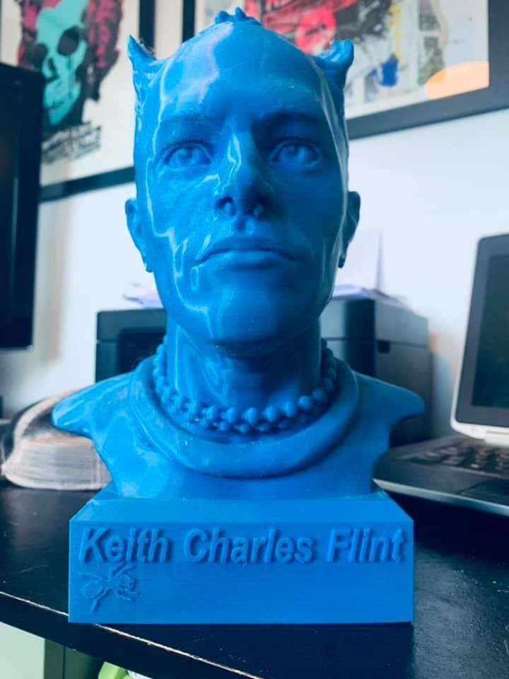 Keith Flint portrait  3D print model_5