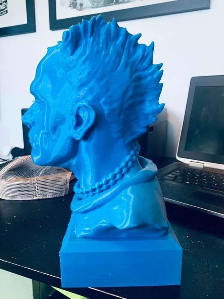 Keith Flint portrait  3D print model_7