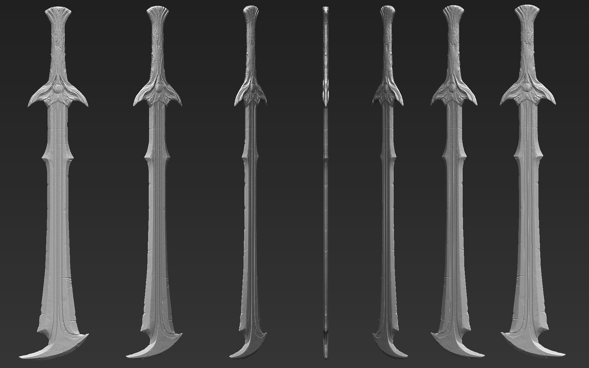 Zbrush Sword 05 3D model_4