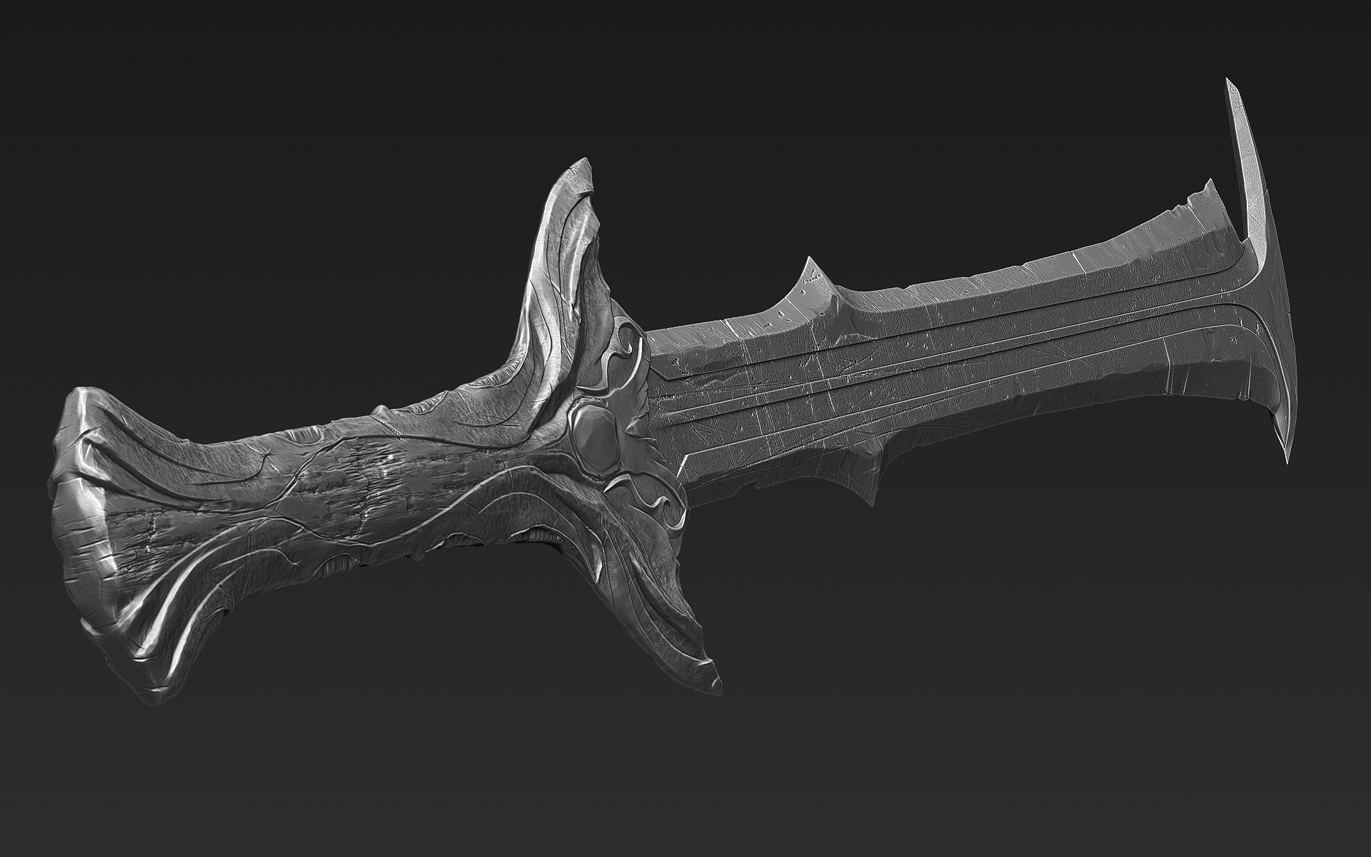 Zbrush Sword 05 3D model_3