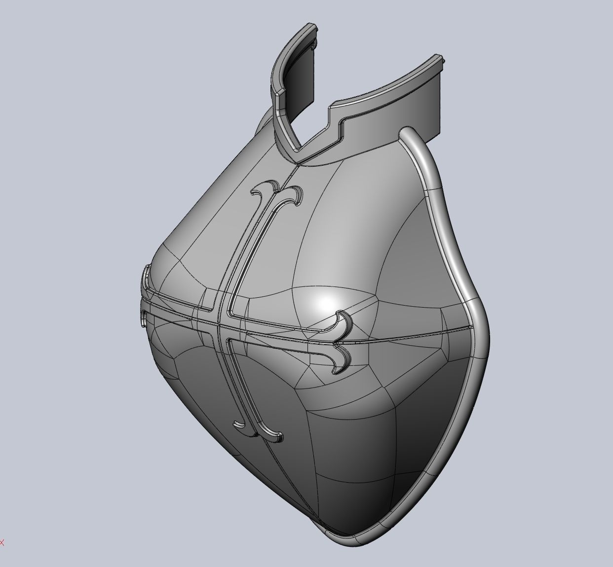 Fairy Tail Erza Scarlet Heart Kreuz Armor Set 3D print model_24