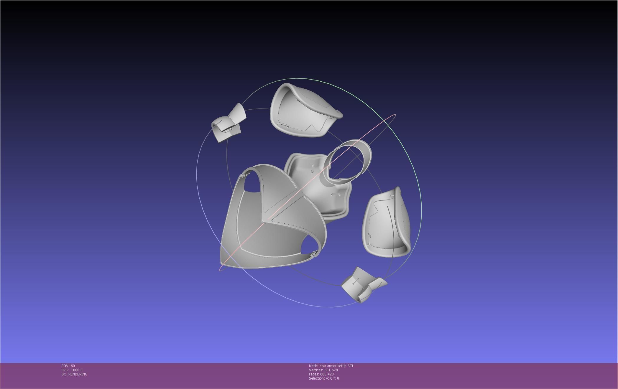 Fairy Tail Erza Scarlet Heart Kreuz Armor Set 3D print model_113