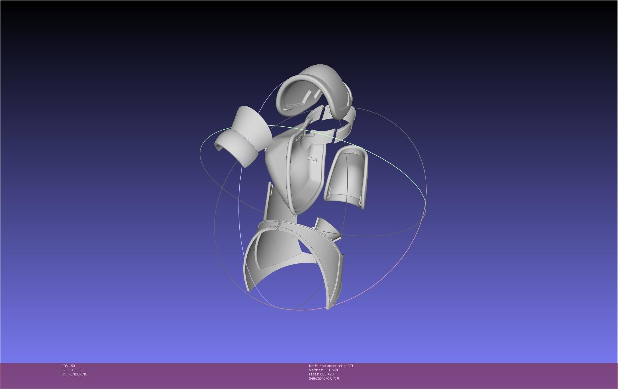 Fairy Tail Erza Scarlet Heart Kreuz Armor Set 3D print model_112