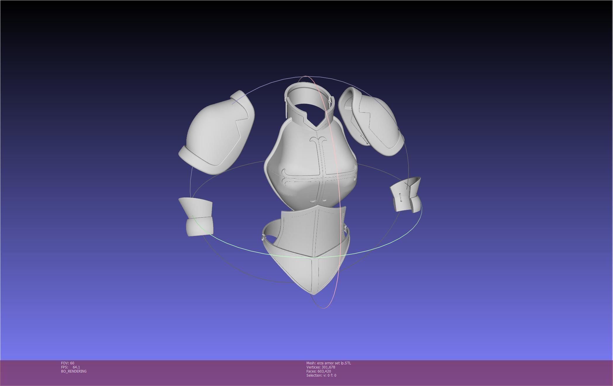 Fairy Tail Erza Scarlet Heart Kreuz Armor Set 3D print model_98